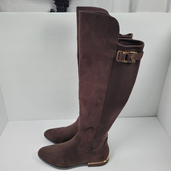 Calvin Klein Presley Women's Over Knee High Brown Boot US Size 9.5 - Picture 2 of 11